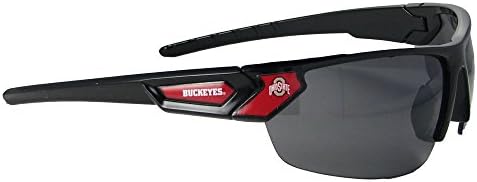 Az Ohio State Buckeyes Fekete Piros Sport Napszemüveg OSU Engedélyezett Ajándék S12JT