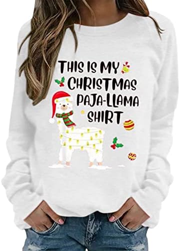 Pólók Női Tunika Póló, Laza Fit Aranyos Karácsonyi Pulóver Maximum Pulóver Pulóver Grafikus Alkalmi Blúz Felső