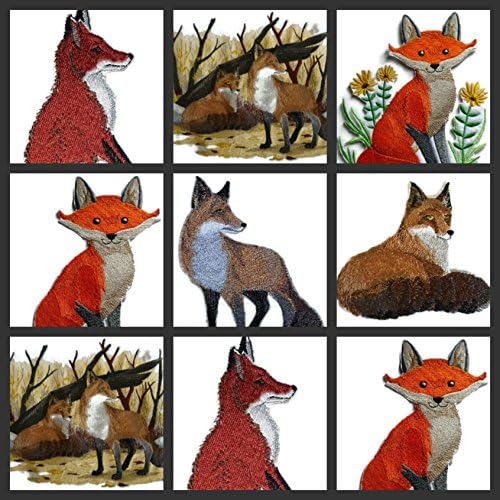 A természet Szőtt a Szálak, Csodálatos állatvilág[Bolyhos Fox] [Egyéni, Egyedi] Hímzett Vasalót/Varrni Patch [6.9 azx9.16] [Készült