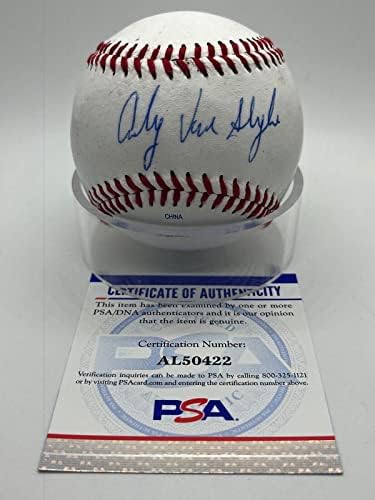 Andy Van Slyke Pittsburgh Pirates Aláírt Autogramot Hivatalos MLB Baseball PSA DNS - Dedikált Baseball