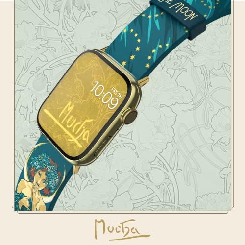 Alphonse Mucha - A Hold Smartwatch Zenekar - Ihlette a Művészt, Kompatibilis Minden Méret & Sorozat Apple Óra (óra nem tartalmazza)