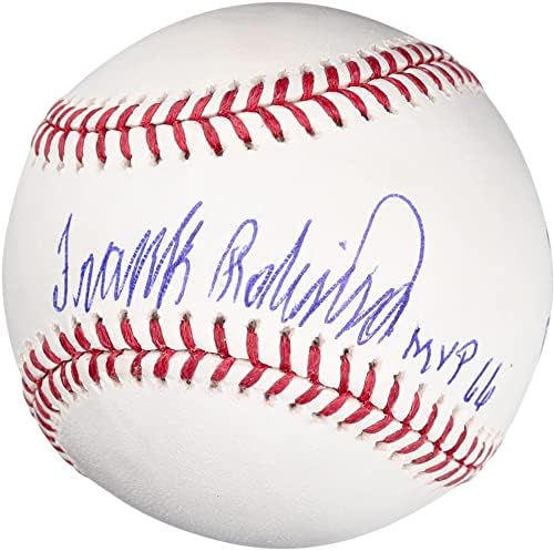 Frank Robinson Baltimore Orioles Dedikált Baseball 66 MVP Felirat, - BAS - Dedikált Baseball