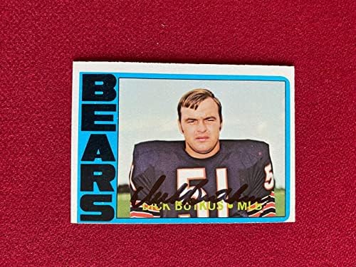 1972, Dick Butkus, Dedikált TOPPS Trading Card (Vintage) Medve - Dedikált NFL Labdarúgó-Kártyák