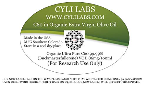 C60 Organikus Extra Szűz Olíva Olaj 99.95% VOD (16oz)