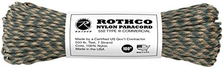 Rothco 550lb III-as Típusú Nylon Camo Paracord