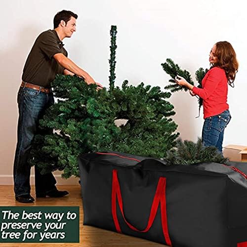 48in/69in karácsonyfa tároló táska,karácsonyfa tároló karácsonyfa tároló táska karácsonyi fa tároló doboz szem tornazsák, cipzár táska