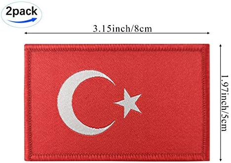 JBCD 2 Csomag Törökország Zászló Javítás török Zászlók Taktikai Javítás Büszkeség Zászlók Javítás a Ruhát, Kalapot, Javítás Csapat