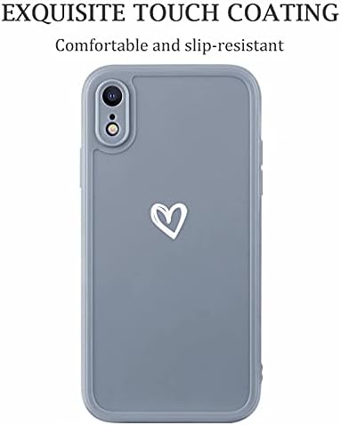 LAPOPNUT Kompatibilis az iPhone Xr Esetben a Nők, Lányok Aranyos, Ütésálló Védő, Puha TPU Telefon Esetében a Szív Minta Design Hátsó