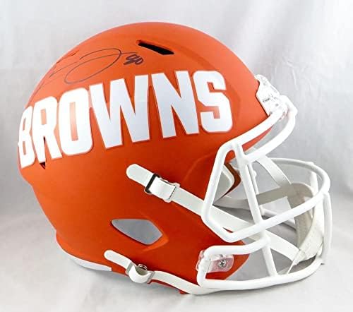 Jarvis Landry Dedikált Cleveland Browns F/S-AMP Sebesség Sisak - SZÖVETSÉG W Auth *Blk - Dedikált NFL Sisak