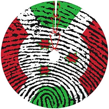 Karácsonyfa Szoknya, 30-48 Hüvelyk Burundi-DNS-Ujjlenyomat Fa Mat a Karácsonyi Dekorációk, karácsonyi Parti Díszek
