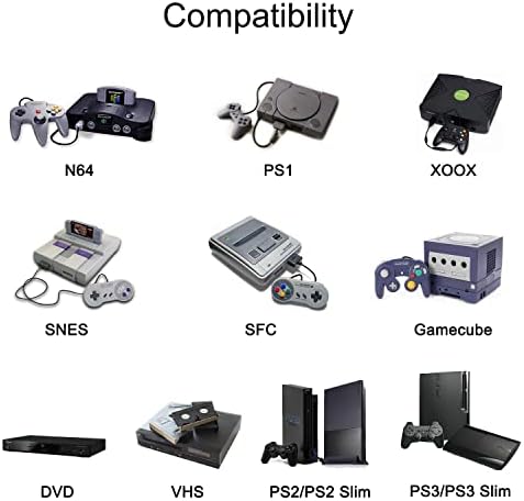 4 Port RCA-HDMI Átalakító Út 4 RCA Kompozit CVBS AV Kapcsoló HDMI Átalakító Adapter Támogatja a 4:3/16:9 Váltás, a Sega, Xbox PS1 PS2 PS3