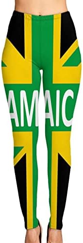CUTEDWARF Jamaikai Királyság Zászló Női Magas Derekú Jóga Nadrág Fitness Szűk Nadrág, Sport Capri Leggings Vékony Nadrág