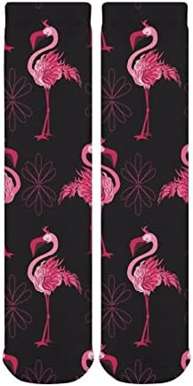 WEEDKEYCAT Minta Flamingók Vastag Zokni Újdonság Vicces Nyomtatás Grafikai Alkalmi Meleg Közepén Zokni Téli