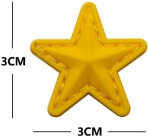 Mini Csillag PVC Katonai Taktikai Morál Javítás Jelvény Jelkép Applied Horog Foltok a Ruhát Hátizsák Kiegészítők