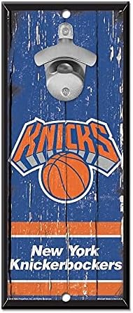WinCraft NBA New York Knicks Üveg Opener5x11 Fa Alá Sörnyitó, Csapat Szín, 5x11