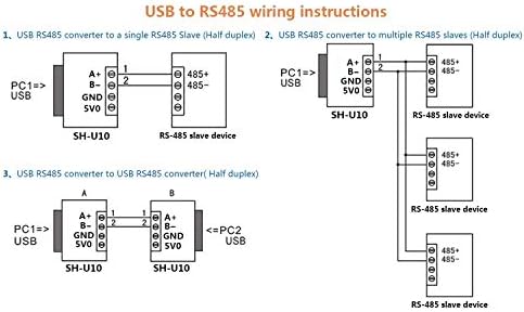 YHJIC USB-RS485 Kommunikációs Modul Kétirányú Fél-Duplex Soros Átalakító