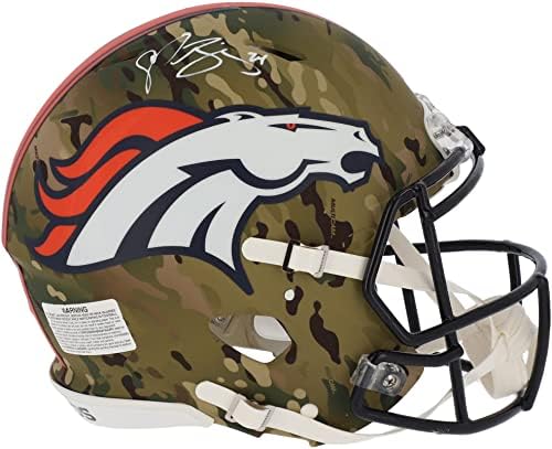 Champ Bailey Denver Broncos Dedikált Riddell CAMO Alternatív Sebesség Hiteles Sisak - Dedikált NFL Sisak