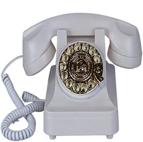 GaYouny Telefon Fekete Home Telephone Retro Vezeték Vezetékes Telefon Vezetékes Telefon Fix vezetékes Telefon (Színe : Fehér)