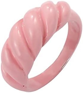 Karkötő Retro Csöpögő Gyűrű Színes Olaj Candy Gyűrű Szál Geometriai Gyűrűk (B)