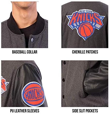 Ultra Játék NBA Férfi Teljes Zip Klasszikus Egyetemi Kabát