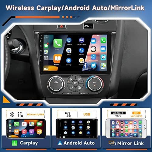 Android 12 Autó Sztereó Nissan Altima 2008-2012-es Vezeték nélküli Carplay Android Auto 9 Képernyő autórádió WiFi/4G, DSP, AM/FM/RDS,