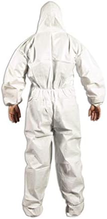 Quest Barrierwear Eldobható Overallt a Fény Splash, Száraz Környezetben - PPE Fehér Vegyvédelmi Ruha