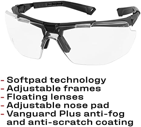 NoCry Biztonsági Szemüveg Illik A Receptet Szemüveg; UV400 Védelem; ANSI Z87 & Biztonsági Szemüveg a Lebegő Tiszta Lencse,