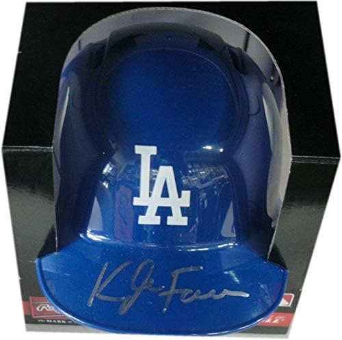 Kyle Farmer Kézzel Aláírt Dedikált Mini Sisak Los Angeles Dodgers W/COA - Dedikált MLB Mini Sisak