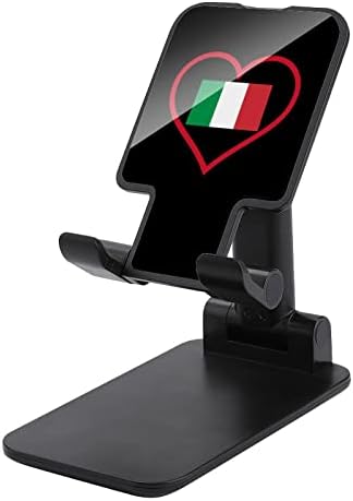 Imádom az olasz Piros Szív Nyomtatott Összecsukható Asztali mobiltelefon Jogosultja Állítható Állvány, Íróasztal Kiegészítők Utazási