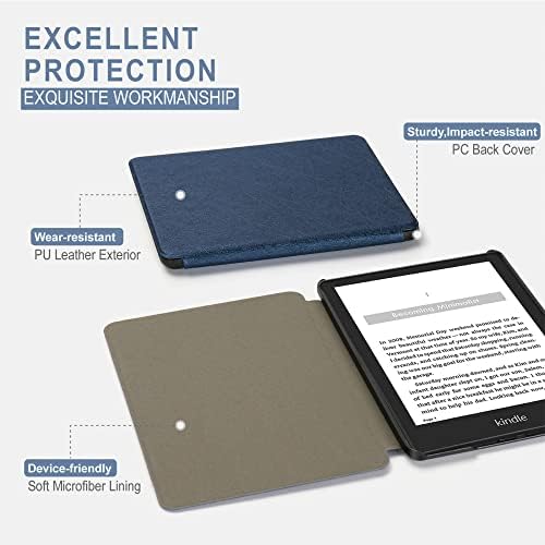 LeDiYouGou E-Könyv Védő tok Kindle Touch 2014 (a Kindle 7 7. Generációs) Ereader Slim védőburkolat Okos Esetben a Modell Wp63Gw