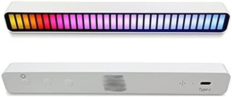 SXYLTNX RGB Pickup Légkör, Fény, Zene, Autó Ritmus Fény Autó LED Hangulat Fény Fantom Szín hangvezérlés Zene-Fény Érzékelő (Színe : Fehér)