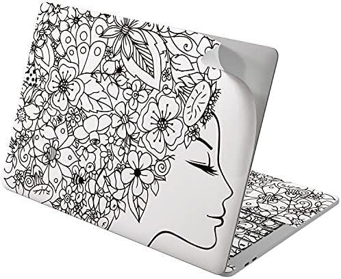 Cavka Vinyl Matrica Bőr Kompatibilis a MacBook Pro 16 M1-Pro 14 2021 Air 13 M2 2022 Retina 2015 Mac 11 Mac 12 Virágot, Növényt