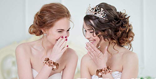 STARAMZ Koszorúslány Javaslat Ajándékok Haj Nyakkendő 7 Haj Hajgumit Lánybúcsú Szívességet Szatén Koszorúslány Ajándék Esküvői