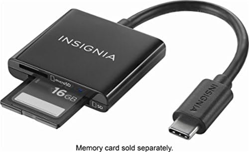 Insignia USB-C-Típusú Memóriakártya-Olvasó