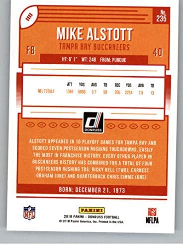 2018 Donruss Foci 235 Mike Alstott Tampa Bay Buccaneers Hivatalos NFL Trading Card