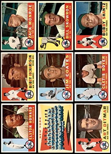 1960 Topps New York Yankees Közelében Csapat Set New York Yankees (Set) EX Yankees