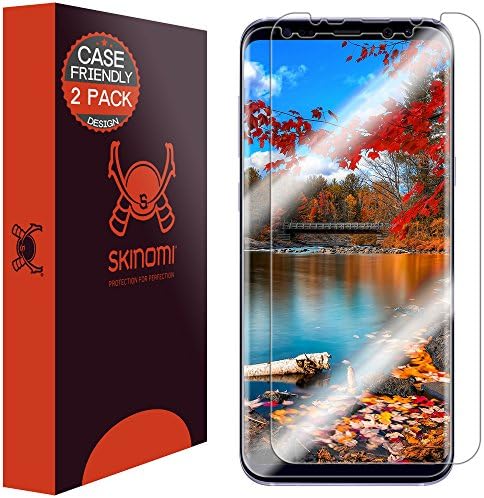 Skinomi képernyővédő fólia Kompatibilis Galaxy Plus S8 (2 Csomag)(Ügy Barátságos) Tiszta TechSkin TPU Anti-Buborék HD Film