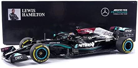Minichamps 110212144 1:18 Mercedes-AMG Petronas Formula One Team W12 E Teljesítmény-Lewis Hamilton-Győztes Katari GP 2021 Gyűjthető