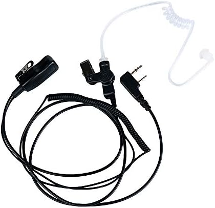 Klykon 2 Pin Titkos Akusztikus Cső Fülhallgató Fülhallgató AV Mikrofon Baofeng BF888s UV-5R UV-82 BF-F8HP Kenwood TK-3300 Tk-3230 Két Rádió