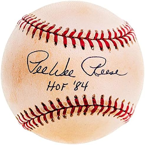Pee Wee Reese Aláírt Hivatalos NL Baseball Brooklyn Dodgers HOF 84 SZÖVETSÉG L09043 - Dedikált Baseball