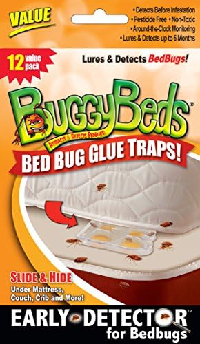 BuggyBeds Bed Bug Ragasztós Csapdák, 4 Pontban