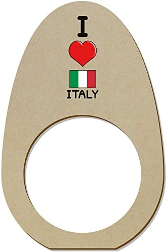 Azeeda 5 x 'Imádom Olaszországot' Fa Szalvéta Gyűrű/Jogosultjai (NR00051689)