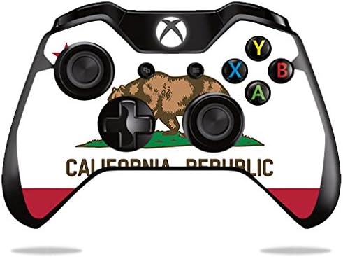 MightySkins Bőr Kompatibilis a Microsoft Xbox, vagy a One S Vezérlő - Kaliforniai Zászló | Védő, Tartós, Egyedi Vinil-wrap Borító