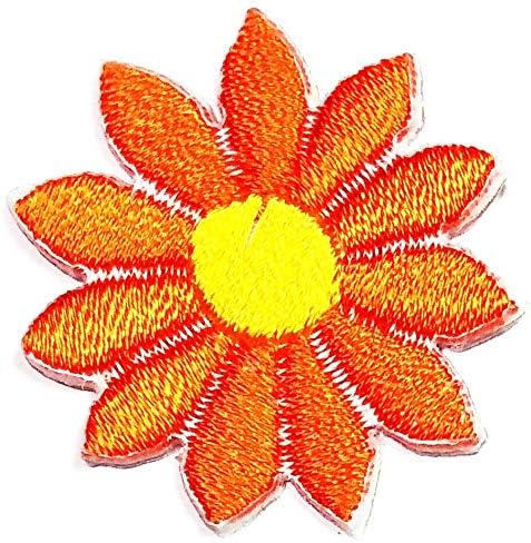 Rareeasy Javítás Készlet 2 Db. Mini Orange Lotus Aranyos Rajzfilm Vas a Patch Matrica Kézzel készített Divat Hímzés Foltok, Ruházat, Póló,