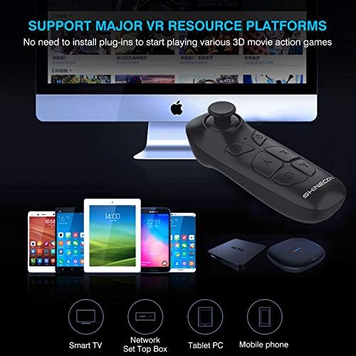 DLseego VR Headset Design iPhone & Android Telefon, Távirányító 3D Szemüveg Szemüveg HD Virtuális Valóság Headset Kényelmes, Állítható