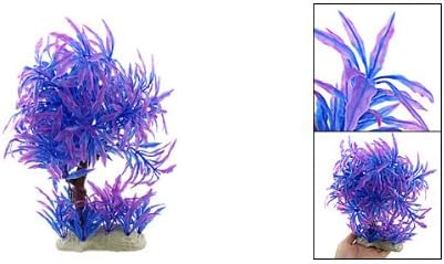 uxcell Műanyag akvárium Fa/Növény Dísz, Lila/Kék