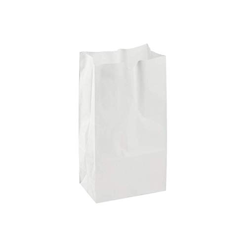 Tökéletes Stix 4lb Fehér Kraft Papír Táskák - Csomag 50 Darab (Fehér Kraft Táska 4lb-50CT) Fehér Színű.