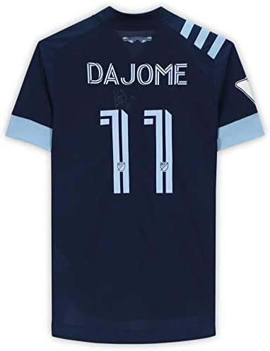 Cristian Dajome Vancouver Whitecaps FC Dedikált Match-Használt 11 Haditengerészet Jersey a 2020-as MLS-Szezon - Dedikált Foci