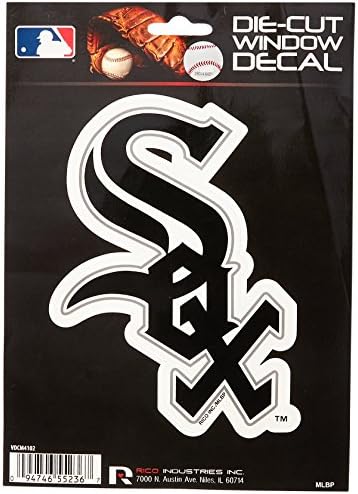 MLB Chicago White Sox Közepes Meghalni Vágott Matrica, 9 x 5 x 0.2, Team Logo