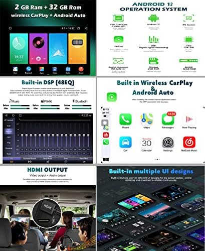 Autosion Autó Sztereó Android 12 Rádió Volkswagen Sagitar/Jetta 2012-2014 10.1 Inch autórádió IPS kijelző autóhifi Carplay Támogatás WiFi, HDMI
